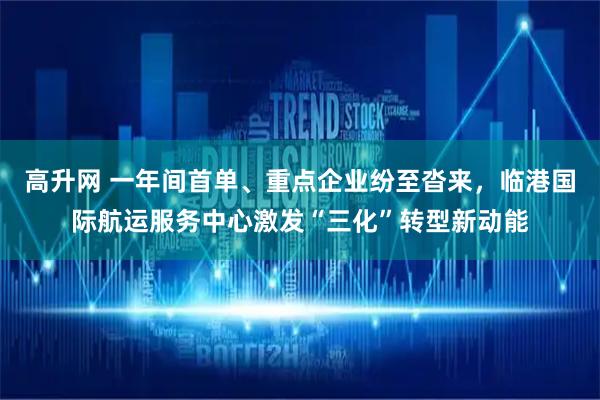 高升网 一年间首单、重点企业纷至沓来，临港国际航运服务中心激发“三化”转型新动能