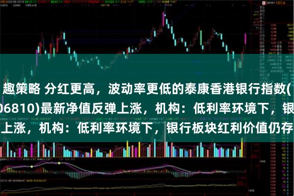 趣策略 分红更高，波动率更低的泰康香港银行指数(A类006809；C类006810)最新净值反弹上涨，机构：低利率环境下，银行板块红利价值仍存
